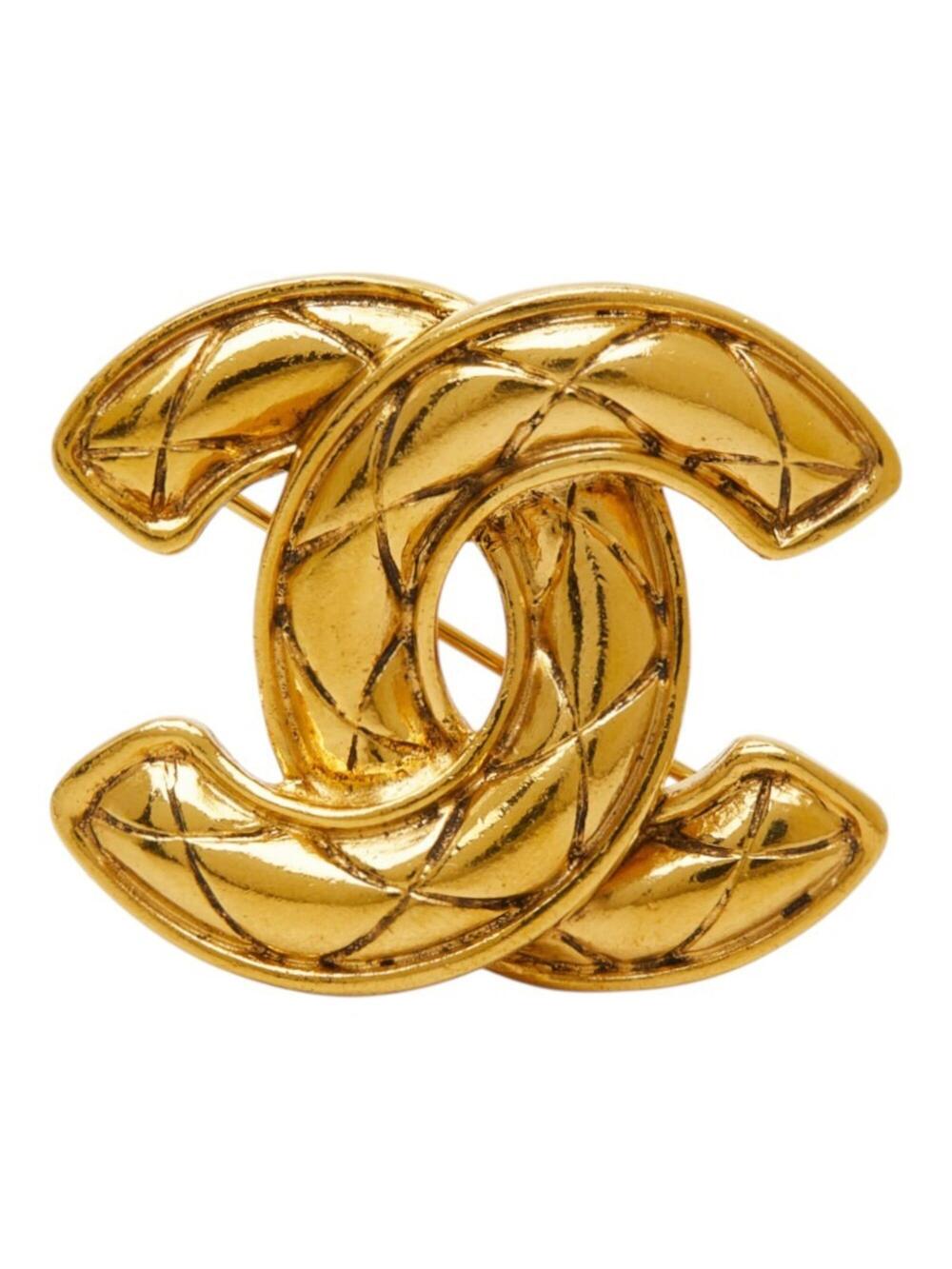 Chanel Cc Logo Brooch Metal #357894C71B